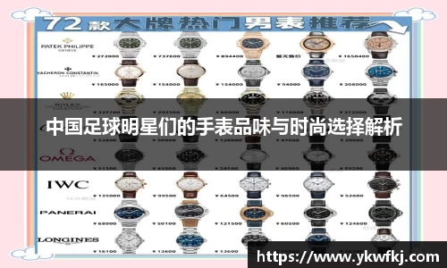 中国足球明星们的手表品味与时尚选择解析